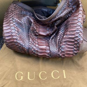 Authentic Gucci rare python bag/purse